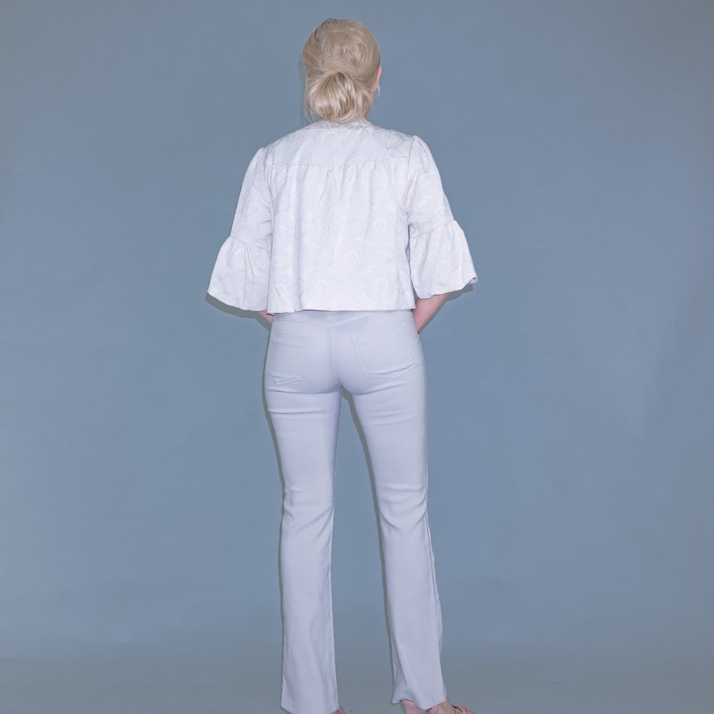 Puffy Sleeve Crop Jacket - Picture 10 of 15